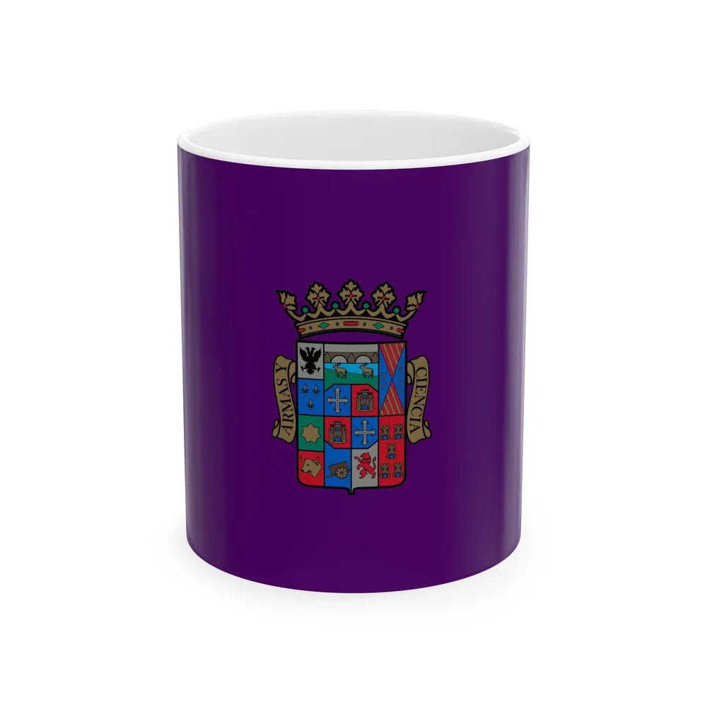 Flag of Palencia Spain - White Coffee Mug-11oz-Go Mug Yourself