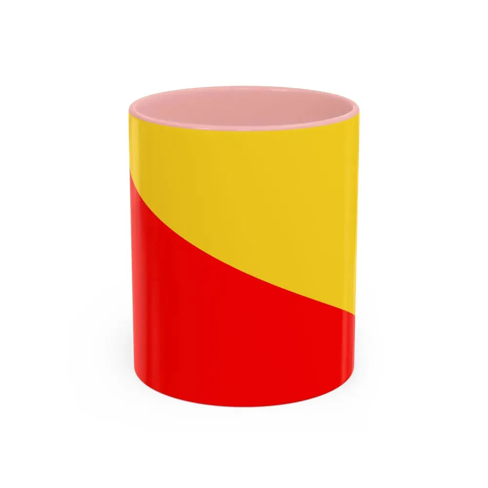 Flag of Palermo Italy - Accent Coffee Mug 11oz Pink - Go Mug Yourself