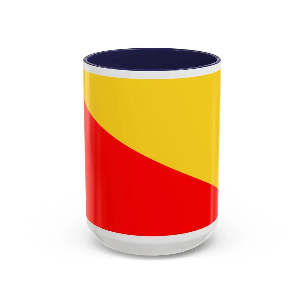 Flag of Palermo Italy - Accent Coffee Mug 15oz Navy - Go Mug Yourself