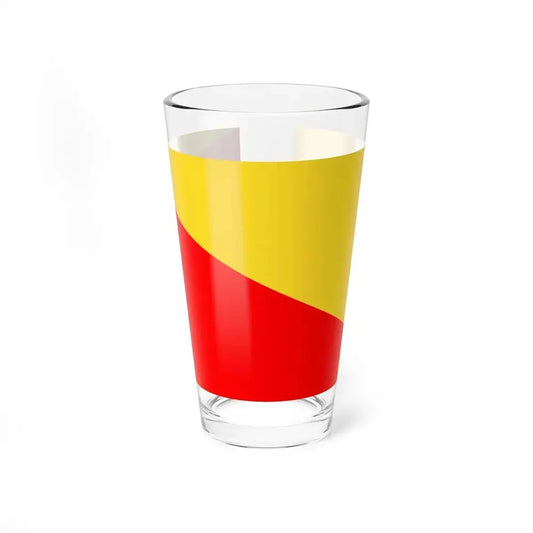 Flag of Palermo Italy - Pint Glass 16oz 16oz - Go Mug Yourself