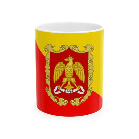 Flag of Palermo Variant (Italy) White Coffee Mug 11oz - Go Mug Yourself
