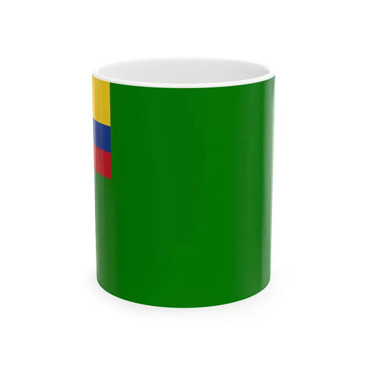 Flag of Palestina (Ecuador) White Coffee Mug 11oz - Go Mug Yourself