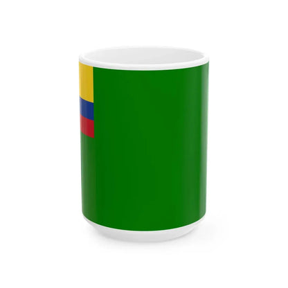 Flag of Palestina (Ecuador) White Coffee Mug 15oz - Go Mug Yourself