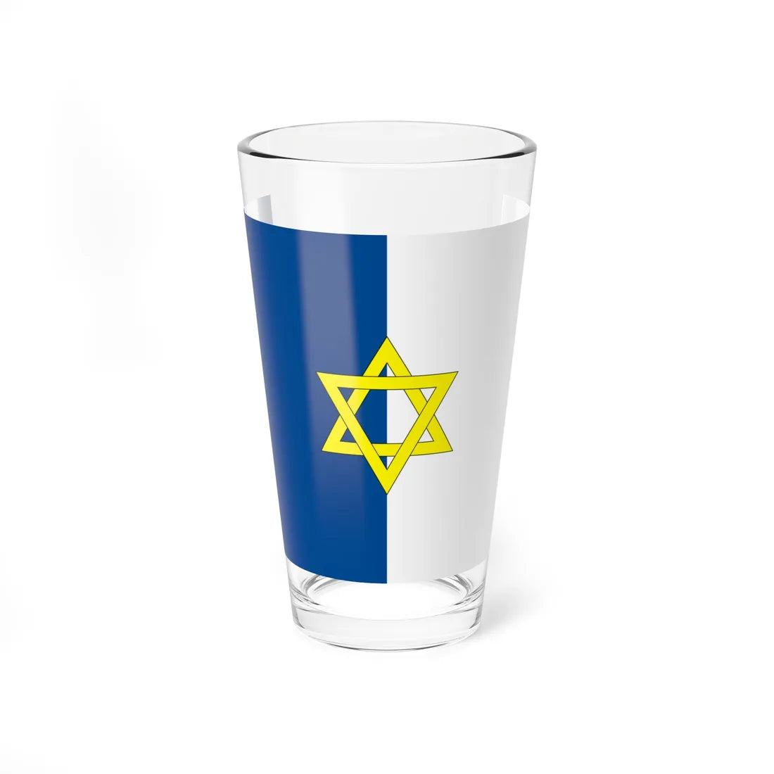 Flag of Palestine 1924 (Israel) Pint Glass 16oz 16oz - Go Mug Yourself