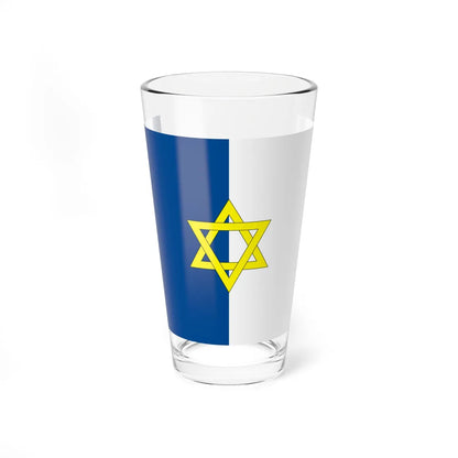 Flag of Palestine 1924 (Israel) Pint Glass 16oz 16oz - Go Mug Yourself