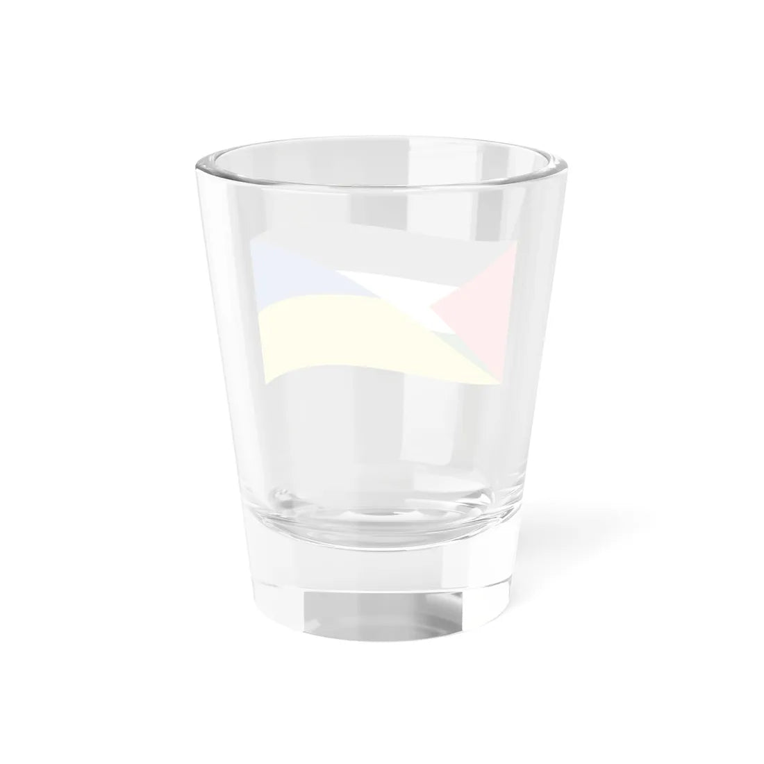 Flag of Palestine and Ukraine with waves (Palestine) Shot Glass 1.5oz - Go Mug Yourself