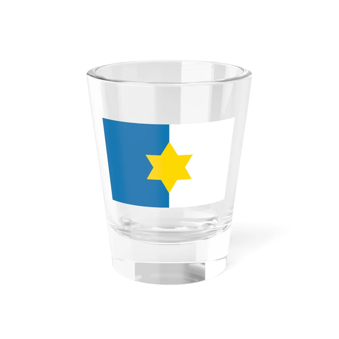 Flag of Palestine from 1939 Larousse Encyclopedia ink version (Palestine) Shot Glass 1.5oz 1.5oz - Go Mug Yourself