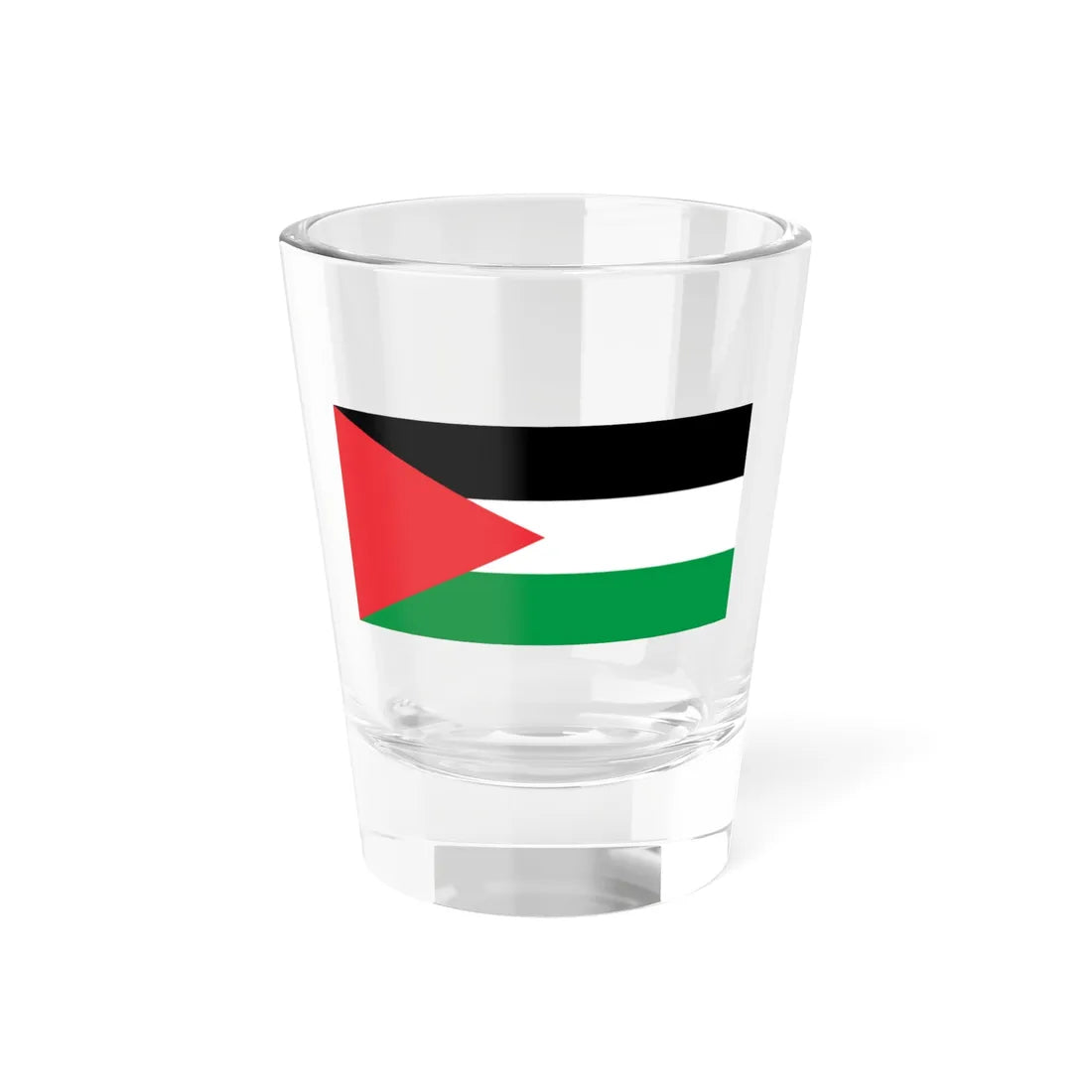 Flag of Palestine - long triangle (Palestine) Shot Glass 1.5oz 1.5oz - Go Mug Yourself