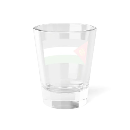 Flag of Palestine with the Kingdom of Jerusalem Cross 2 (Palestine) Shot Glass 1.5oz - Go Mug Yourself