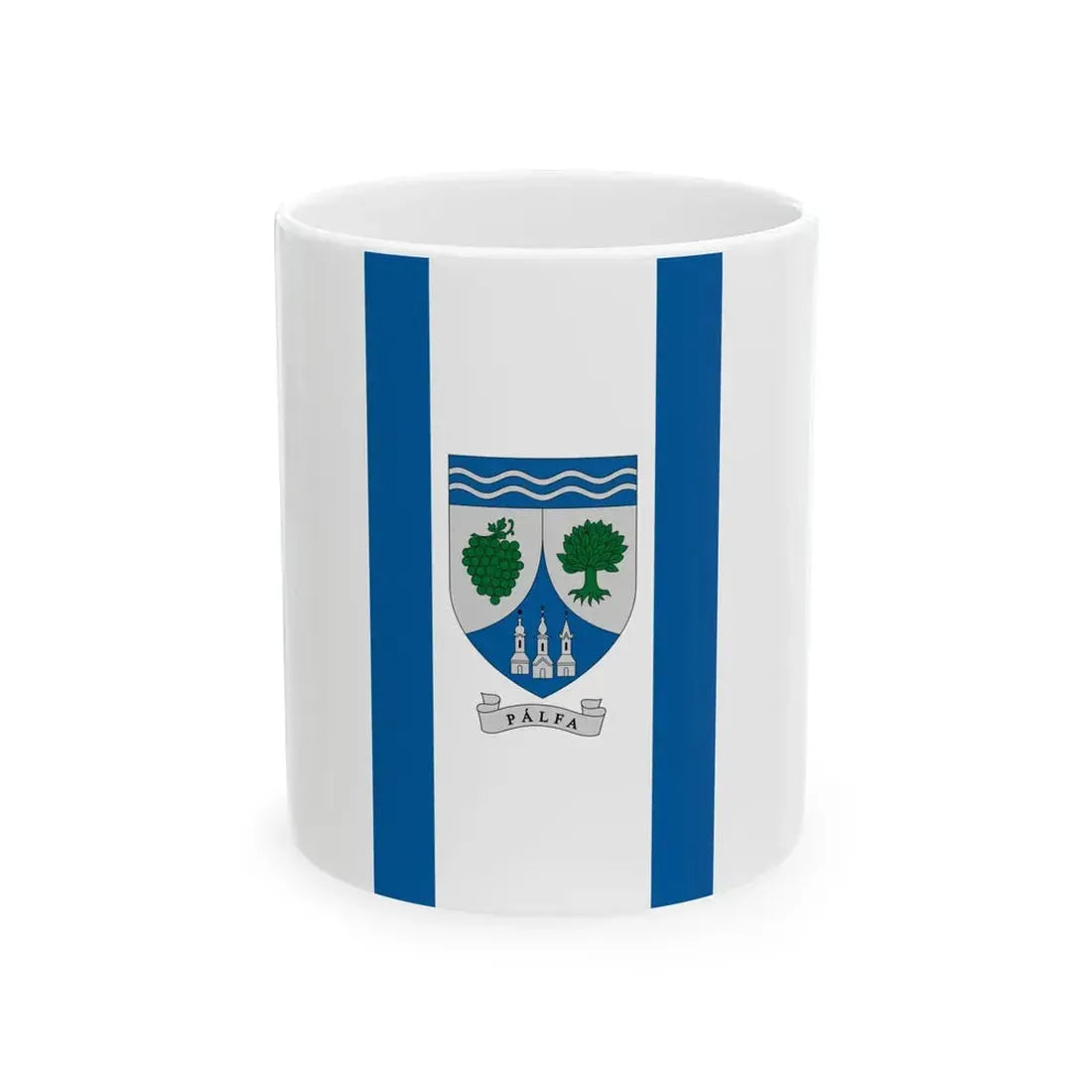 Flag of Palfa vertical (Hungary) White Coffee Mug 11oz - Go Mug Yourself
