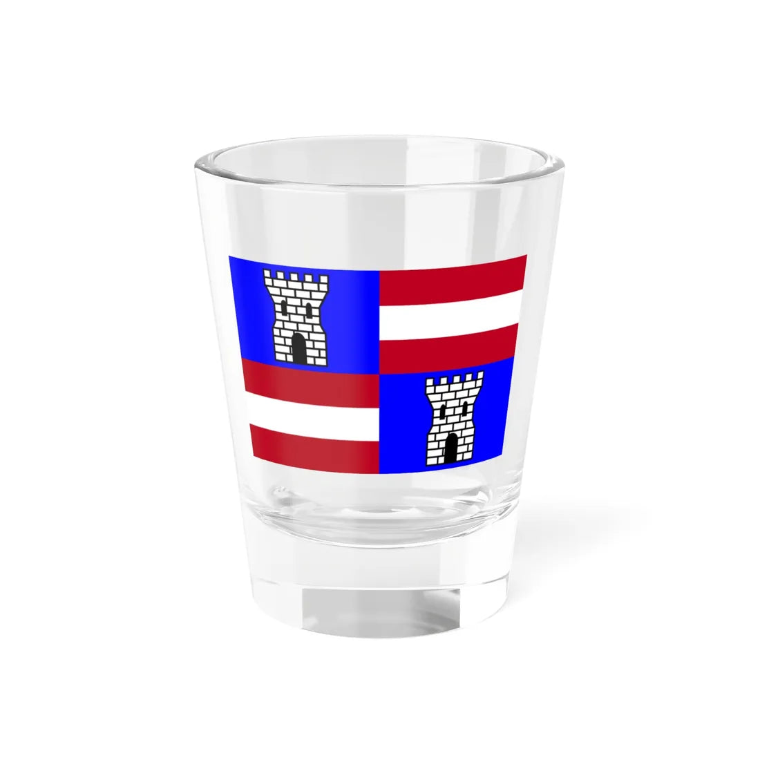 Flag of Paliseul (Belgium) Shot Glass 1.5oz 1.5oz - Go Mug Yourself