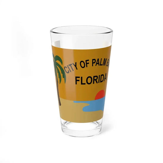 Flag of Palm Bay Florida (United States) Pint Glass 16oz 16oz - Go Mug Yourself