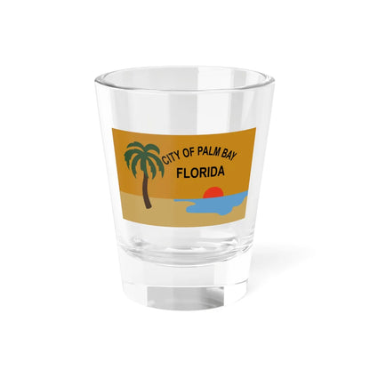 Flag of Palm Bay Florida (United States) Shot Glass 1.5oz 1.5oz - Go Mug Yourself