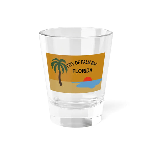 Flag of Palm Bay Florida (United States) Shot Glass 1.5oz 1.5oz - Go Mug Yourself