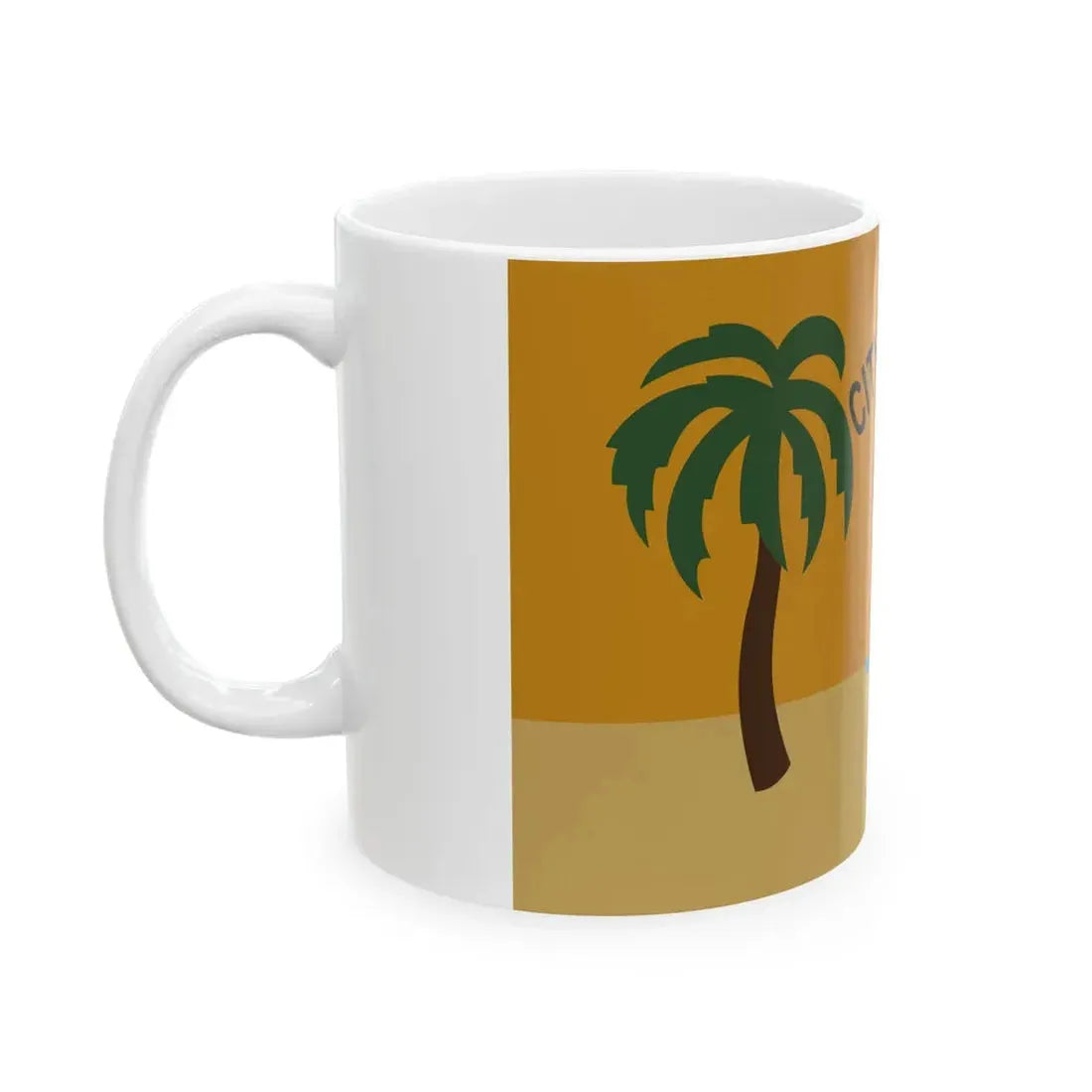 Flag of Palm Bay Florida (United States) White Coffee Mug - Go Mug Yourself