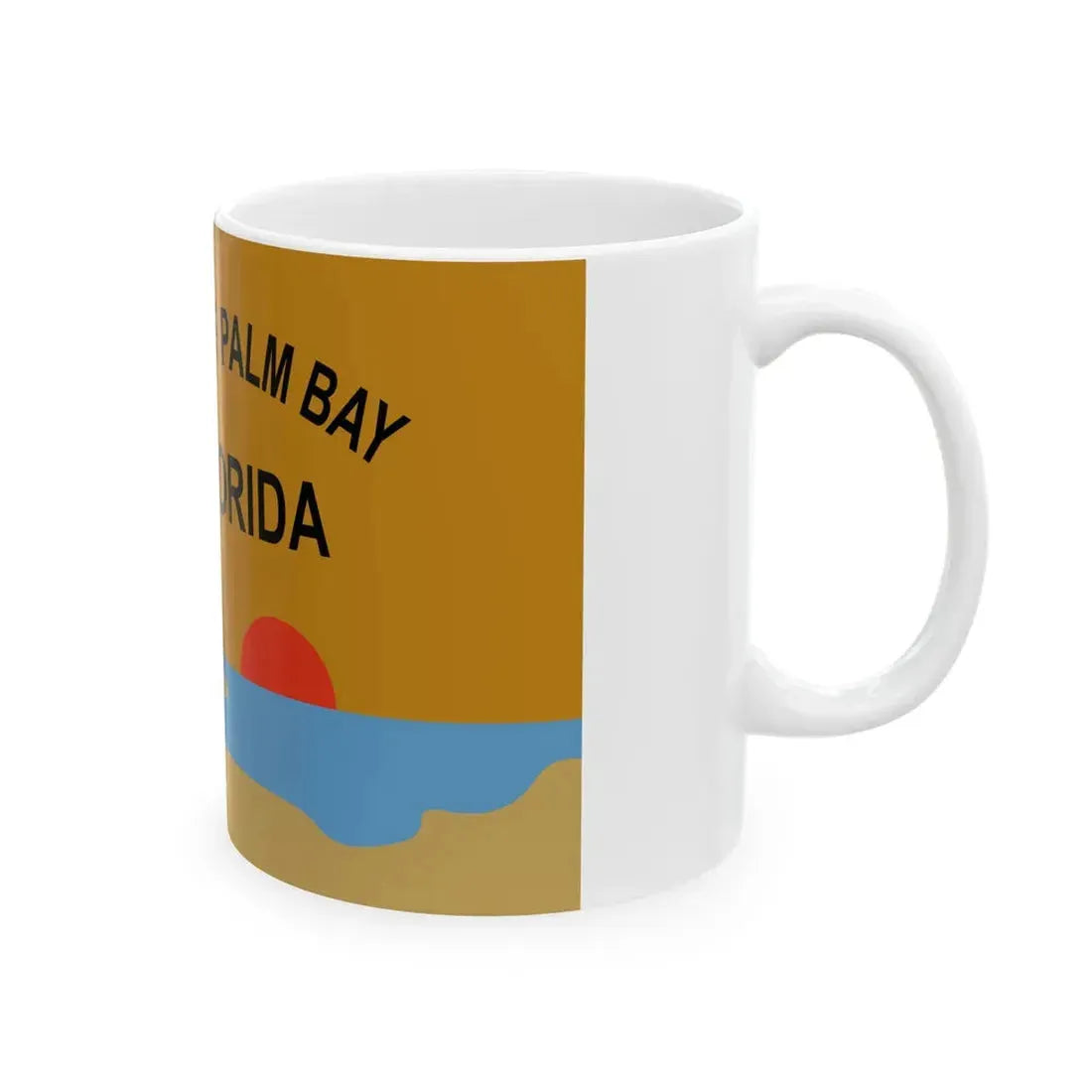Flag of Palm Bay Florida (United States) White Coffee Mug - Go Mug Yourself