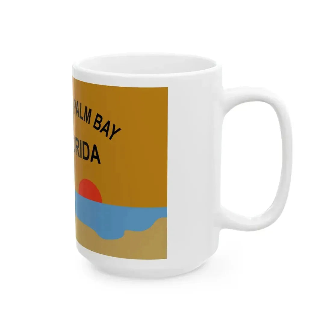 Flag of Palm Bay Florida (United States) White Coffee Mug - Go Mug Yourself