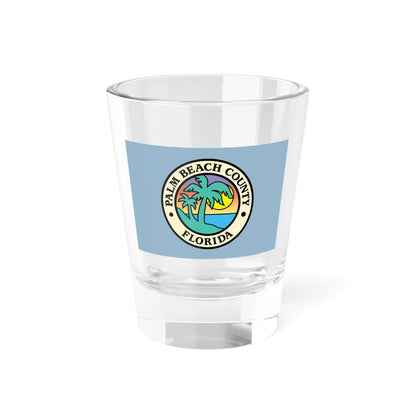 Flag of Palm Beach County Florida (United States) Shot Glass 1.5oz 1.5oz - Go Mug Yourself