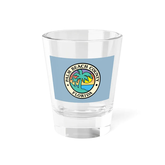 Flag of Palm Beach County Florida (United States) Shot Glass 1.5oz 1.5oz - Go Mug Yourself