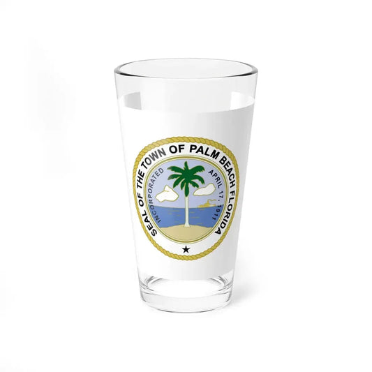 Flag of Palm Beach Florida (United States) Pint Glass 16oz 16oz - Go Mug Yourself