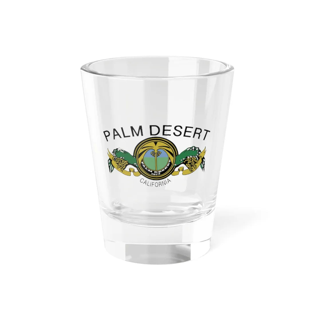 Flag of Palm Desert California (United States) Shot Glass 1.5oz 1.5oz - Go Mug Yourself