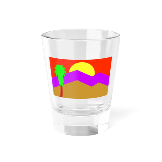 Flag of Palm Springs California (United States) Shot Glass 1.5oz 1.5oz - Go Mug Yourself