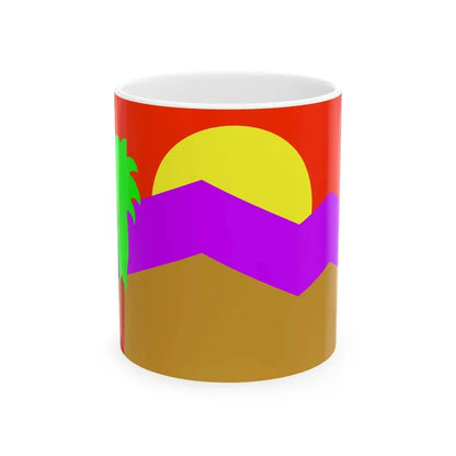 Flag of Palm Springs California (United States) White Coffee Mug 11oz - Go Mug Yourself