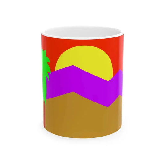 Flag of Palm Springs California (United States) White Coffee Mug 11oz - Go Mug Yourself
