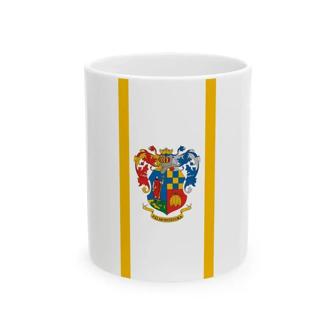 Flag of Palmonostora (Hungary) White Coffee Mug 11oz - Go Mug Yourself