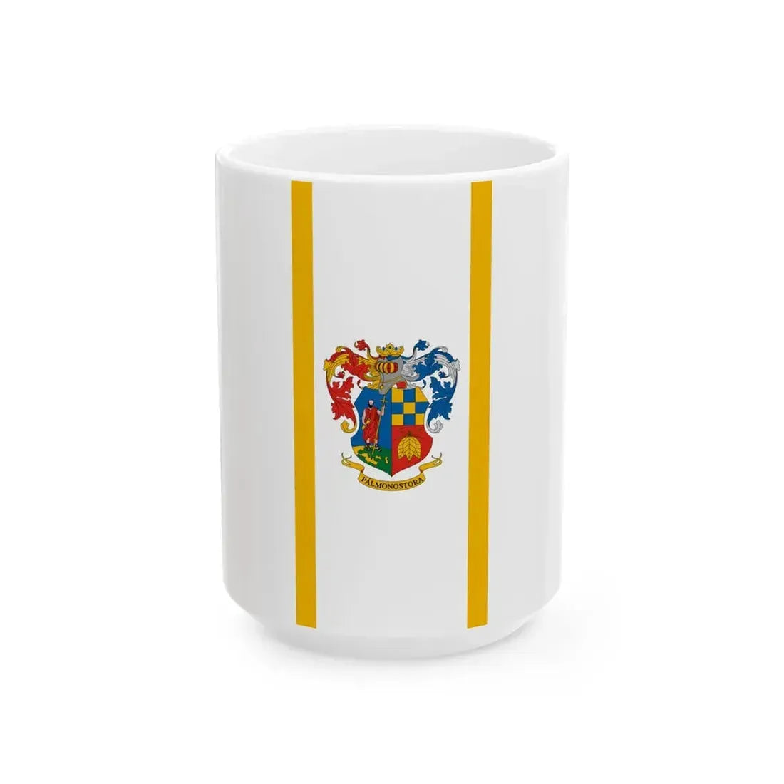 Flag of Palmonostora (Hungary) White Coffee Mug 15oz - Go Mug Yourself