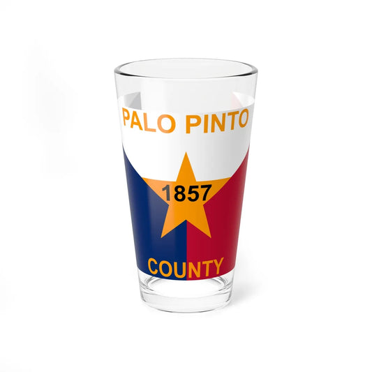 Flag of Palo Pinto County Texas (United States) Pint Glass 16oz 16oz - Go Mug Yourself