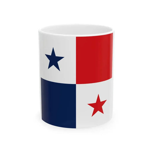 Flag of Panama 1-1 (Panama) White Coffee Mug 11oz - Go Mug Yourself