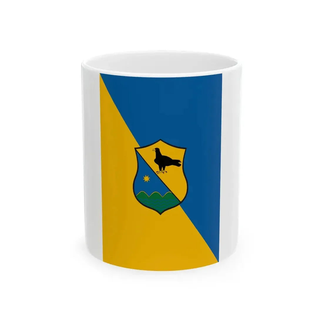 Flag of Pand vertical (Hungary) White Coffee Mug 11oz - Go Mug Yourself