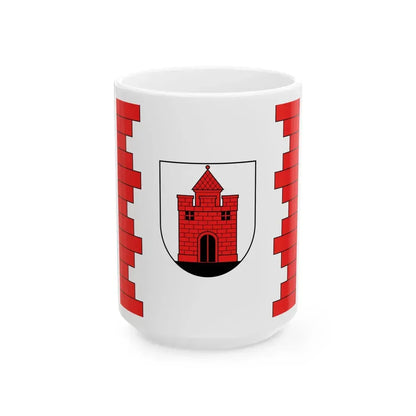 Flag of Panevezys (Lithuania) White Coffee Mug 15oz - Go Mug Yourself