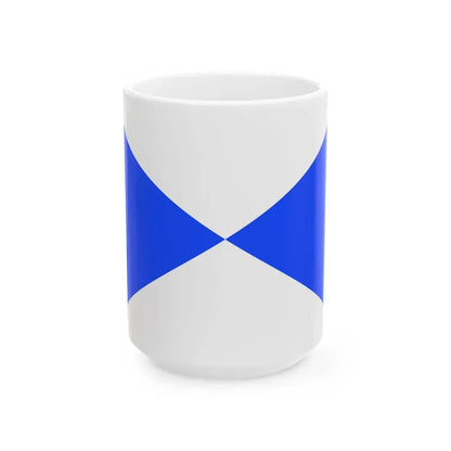Flag of Papa historical (Hungary) White Coffee Mug 15oz - Go Mug Yourself