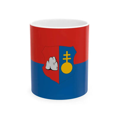 Flag of Papadereske (Hungary) White Coffee Mug 11oz - Go Mug Yourself