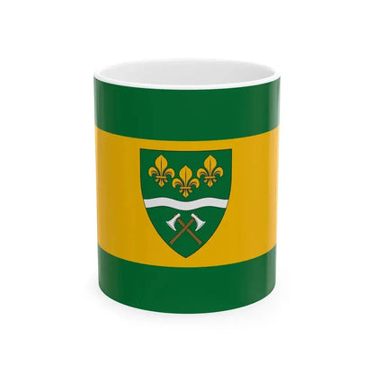 Flag of Papasalamon (Hungary) White Coffee Mug 11oz - Go Mug Yourself