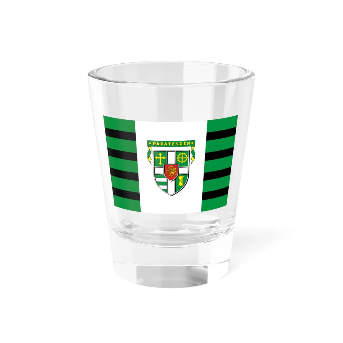 Flag of Papateszer (Hungary) Shot Glass 1.5oz 1.5oz - Go Mug Yourself