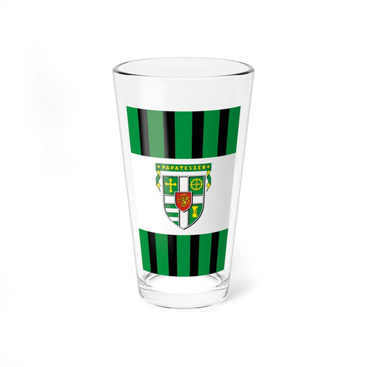 Flag of Papateszer vertical (Hungary) Pint Glass 16oz 16oz - Go Mug Yourself