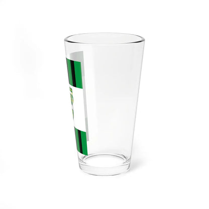 Flag of Papateszer vertical (Hungary) Pint Glass 16oz - Go Mug Yourself