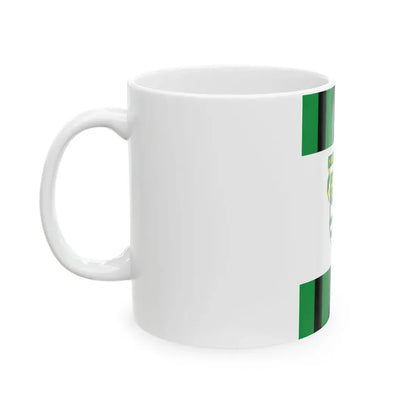 Flag of Papateszer vertical (Hungary) White Coffee Mug - Go Mug Yourself