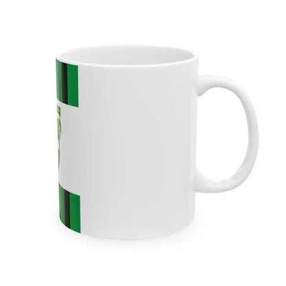 Flag of Papateszer vertical (Hungary) White Coffee Mug - Go Mug Yourself