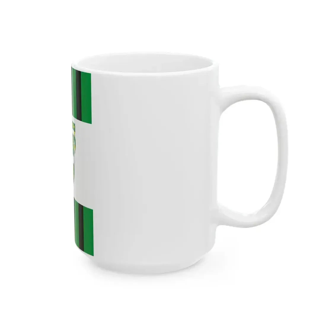 Flag of Papateszer vertical (Hungary) White Coffee Mug - Go Mug Yourself