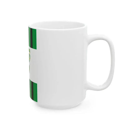 Flag of Papateszer vertical (Hungary) White Coffee Mug - Go Mug Yourself