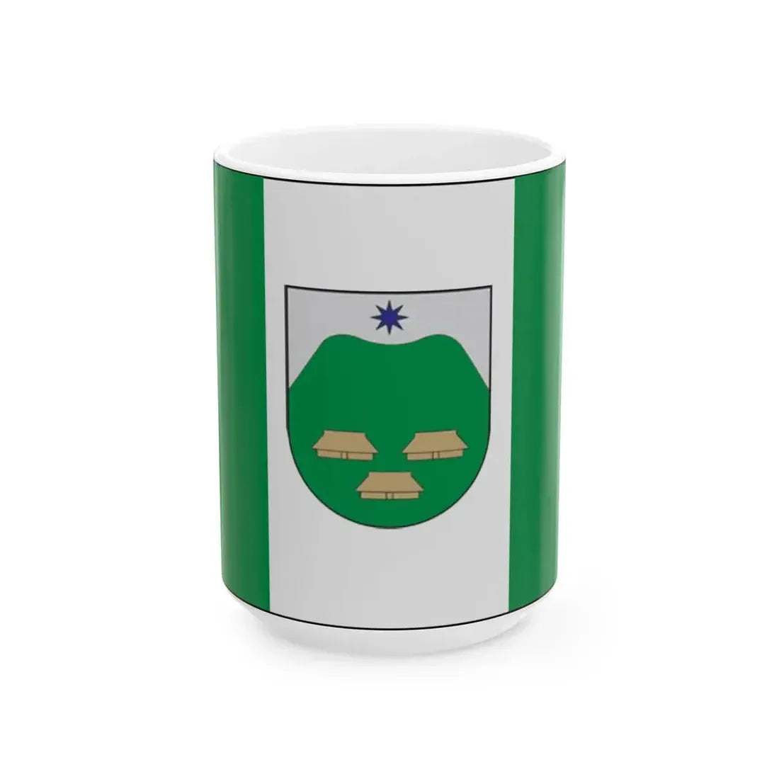 Flag of Papile (Lithuania) White Coffee Mug 15oz - Go Mug Yourself