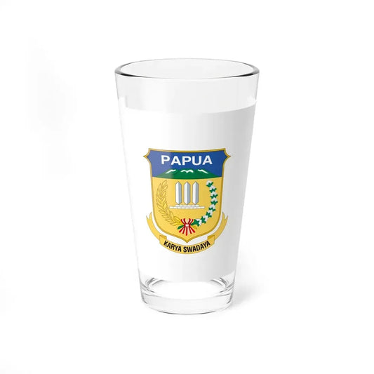 Flag of Papua Indonesia - Pint Glass 16oz 16oz - Go Mug Yourself