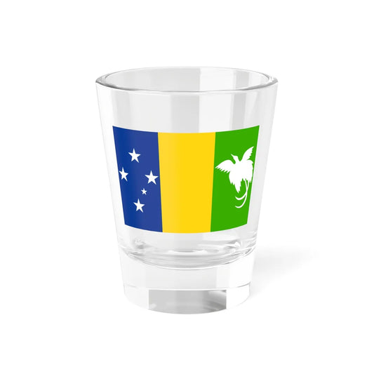 Flag of Papua New Guinea 1970-1971 (Guinea) Shot Glass 1.5oz 1.5oz - Go Mug Yourself