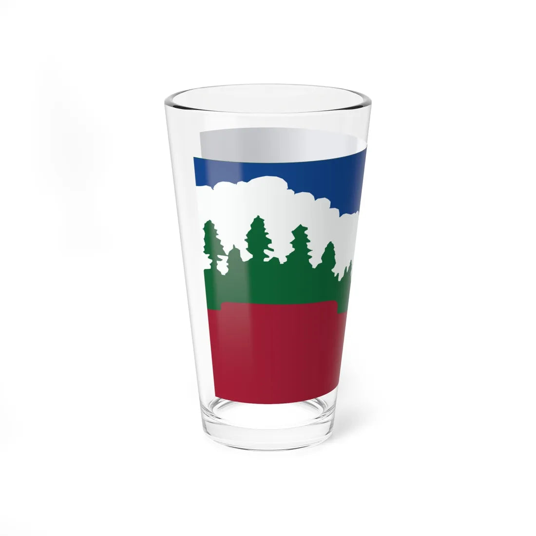 Flag of Paradise California (United States) Pint Glass 16oz - Go Mug Yourself
