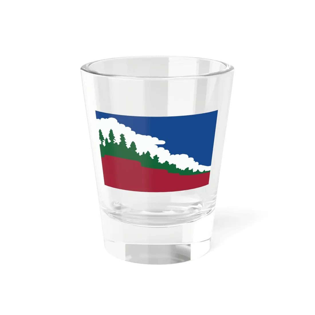 Flag of Paradise California (United States) Shot Glass 1.5oz 1.5oz - Go Mug Yourself