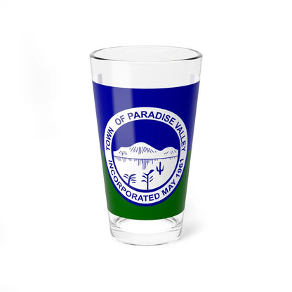 Flag of Paradise Valley Arizona (United States) Pint Glass 16oz 16oz - Go Mug Yourself